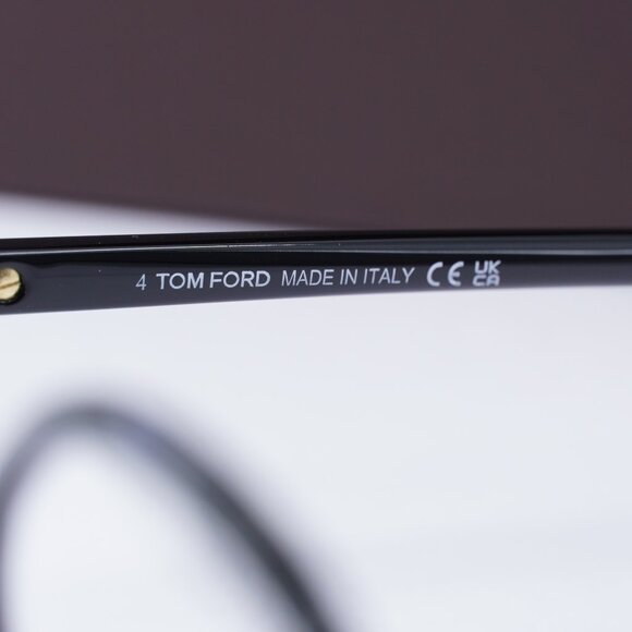 Tom Ford FT5845-B 001 Butterfly Eyeglasses - Black/Blue  display picture 3